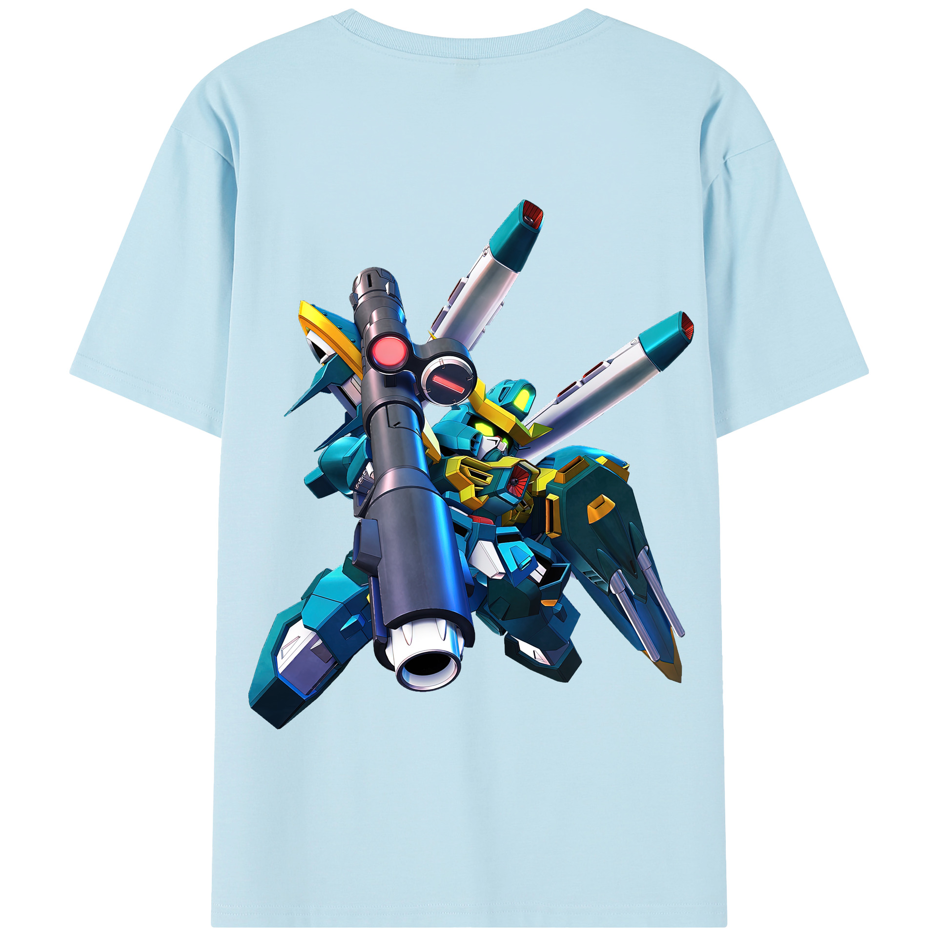 （画像用） 機動戦士ガンダム Mobile Suit Gundam 綿100％半袖Tシャツ（背面プリント）